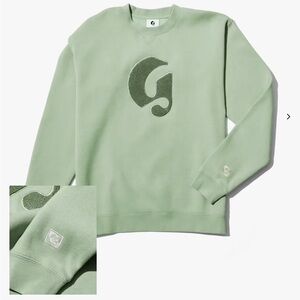 Glossier Green Boston Crewneck Sweatshirt